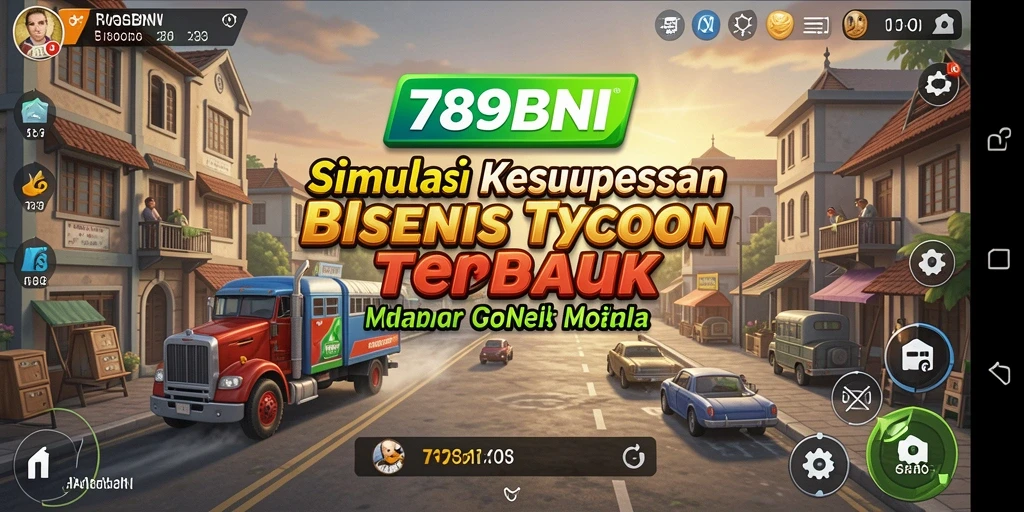 Screenshot gameplay 789BNI yang menampilkan simulasi manajemen bisnis Tycoon.