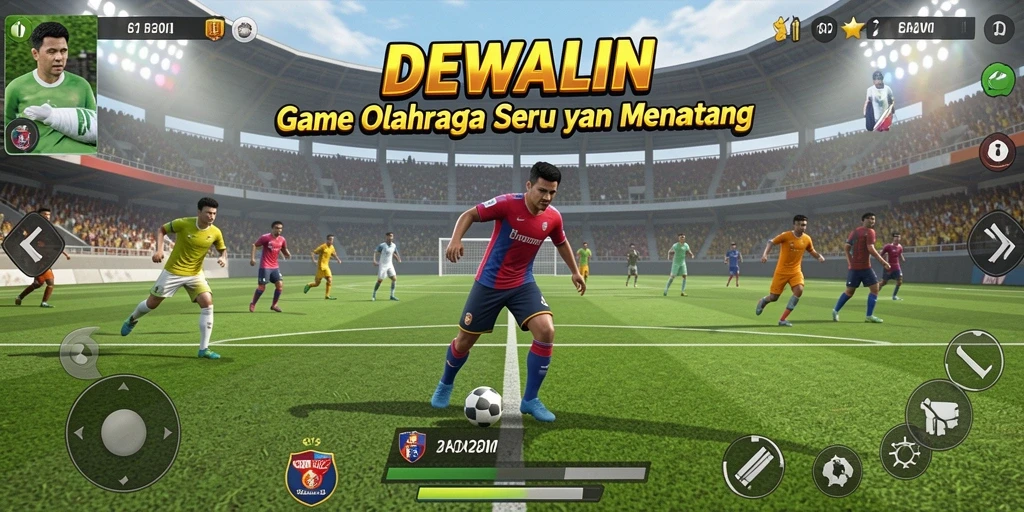 Screenshot gameplay DEWALIN yang menampilkan aksi seru dalam olahraga.