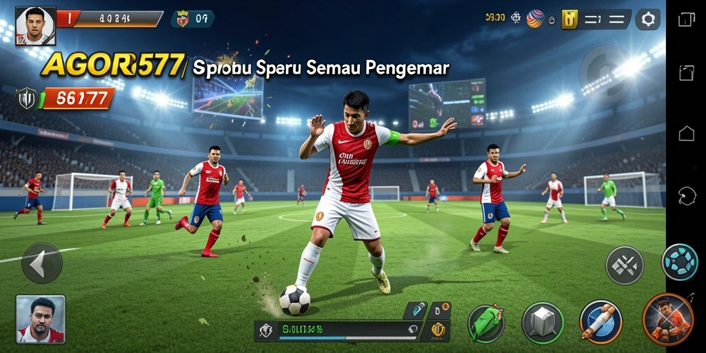 Tampilan gameplay GACOR577 yang menarik dan penuh aksi olahraga.