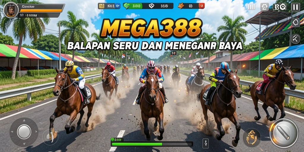 Tampilan gameplay Racing yang mendebarkan dan menantang di MEGA388.