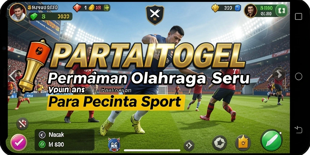 Screenshot utama dari gameplay seru PARTAITOGEL yang menggambarkan pertandingan olahraga.