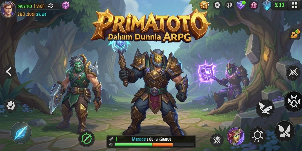 Tangkapan layar utama dari gameplay ARPG yang menegangkan di PRIMATOTO.