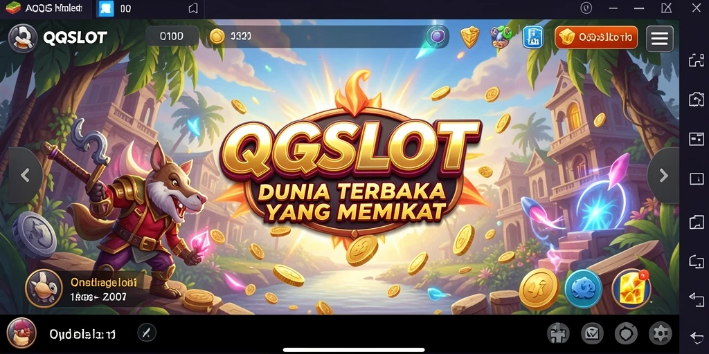 Tampilan gameplay Open World yang menakjubkan di QQSLOT.
