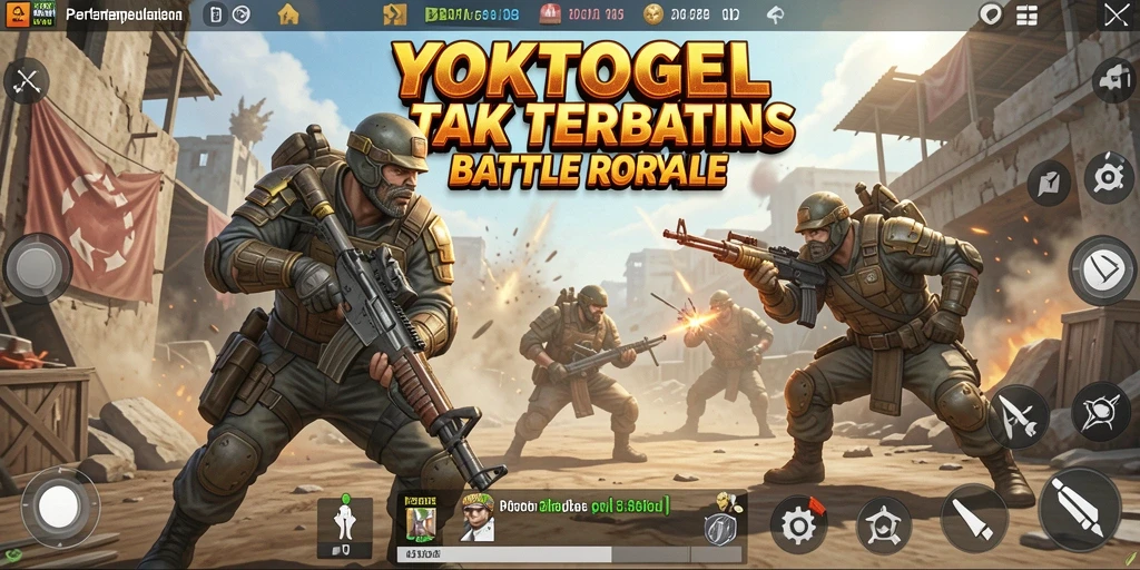 Tampilan gameplay menegangkan di arena pertempuran YOKTOGEL.